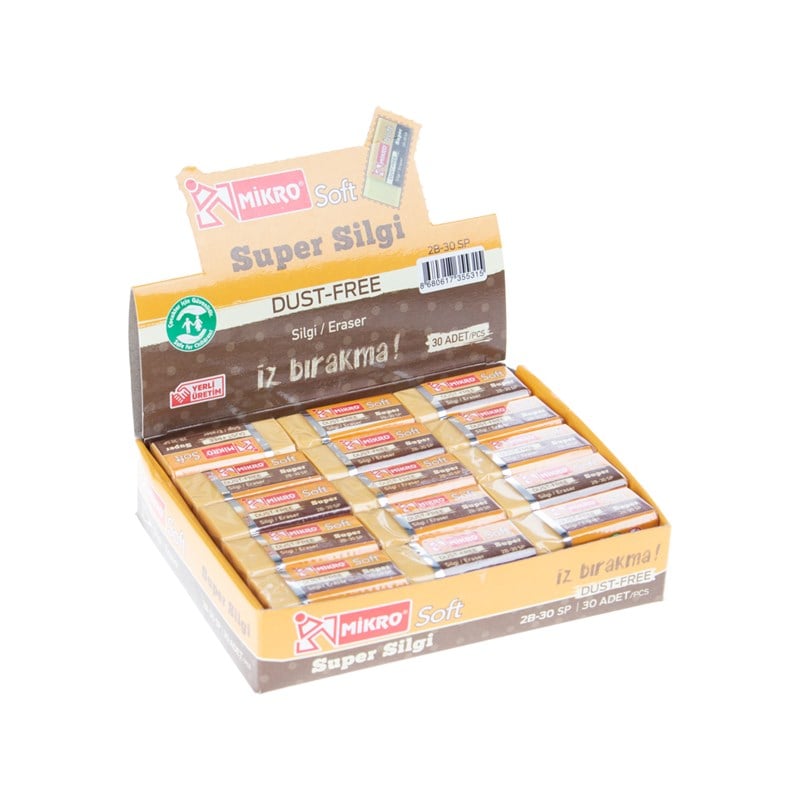 Mikro Silgi 2B-30Spiralli Super Soft 30'lu Paket