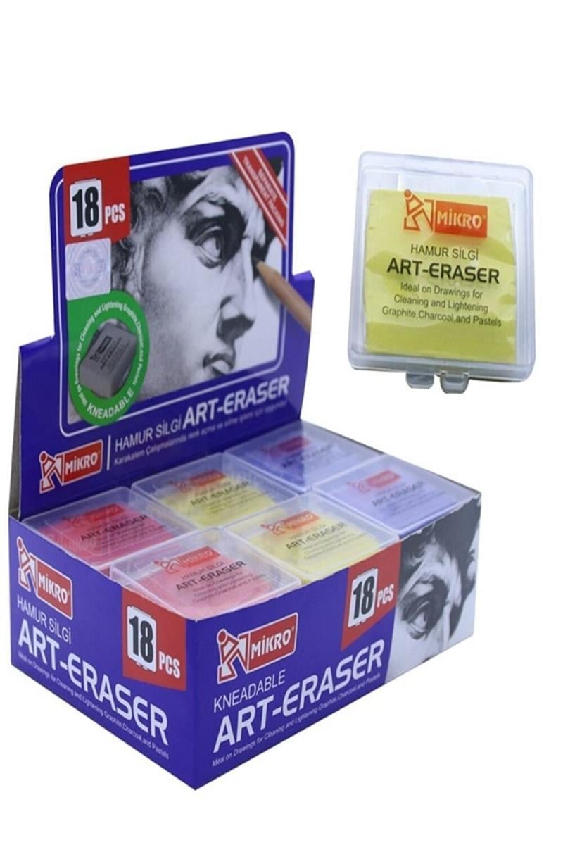 Mikro St. Hs-18 Gri Hamur Silgi 18'li Paket