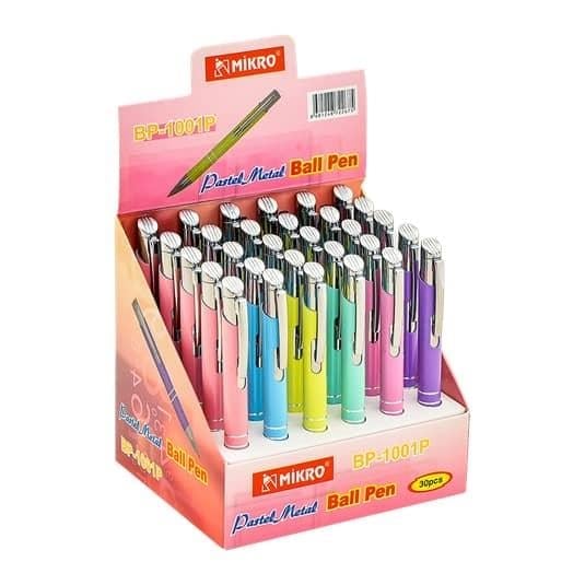 Mikro Tükenmez 1001P B/P 30 Metal Standlı 30'lu Stand