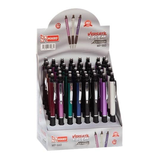 Mikro Versatil 660-40 Standlı 0.7mm 40'lı Stand
