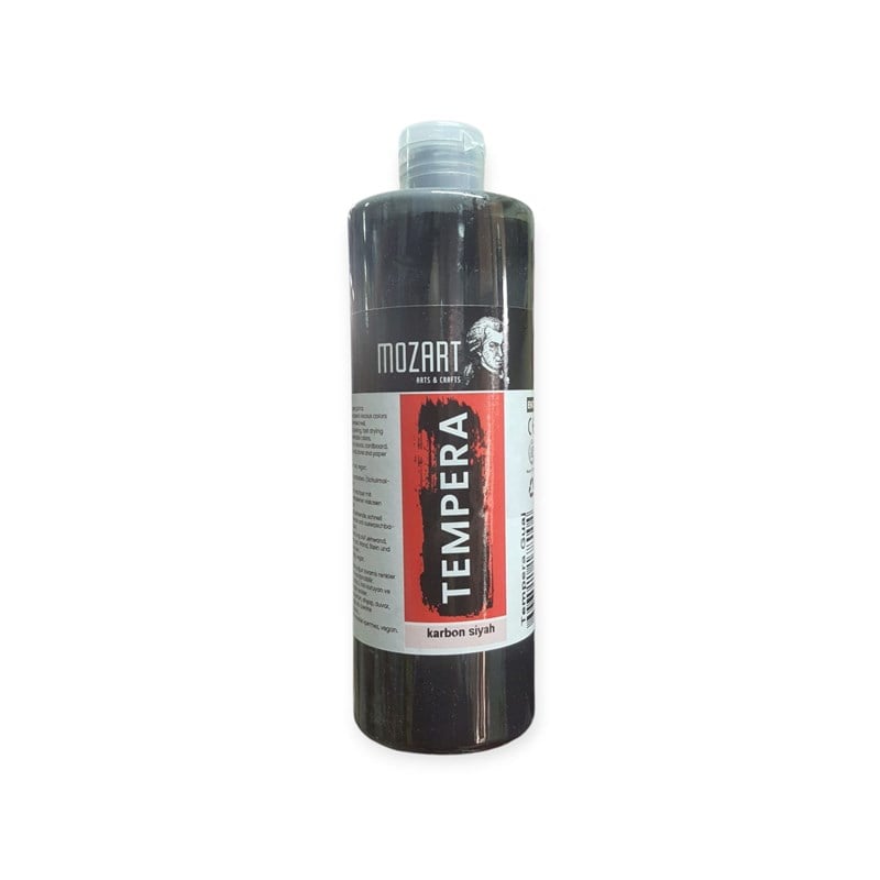 Mozart Tempera  Karbon Siyah 701 Guaj Boya 500 gr 