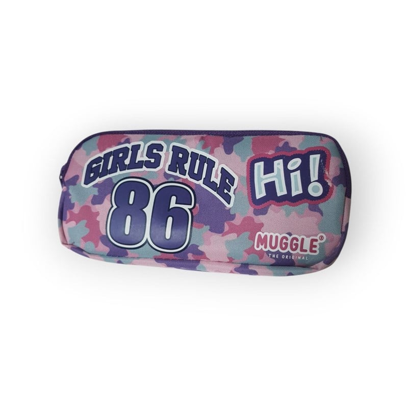 MUGGLE THE ORIGINAL GİRLS RULO 86 MOR ÇİFT BÖLMELİ KALEM ÇANTASI 
