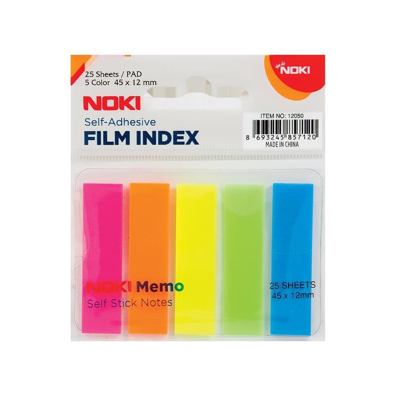 NOKİ MEMO FİLM İNDEX 5 RENK 12X45 MM 25 YP. 12050