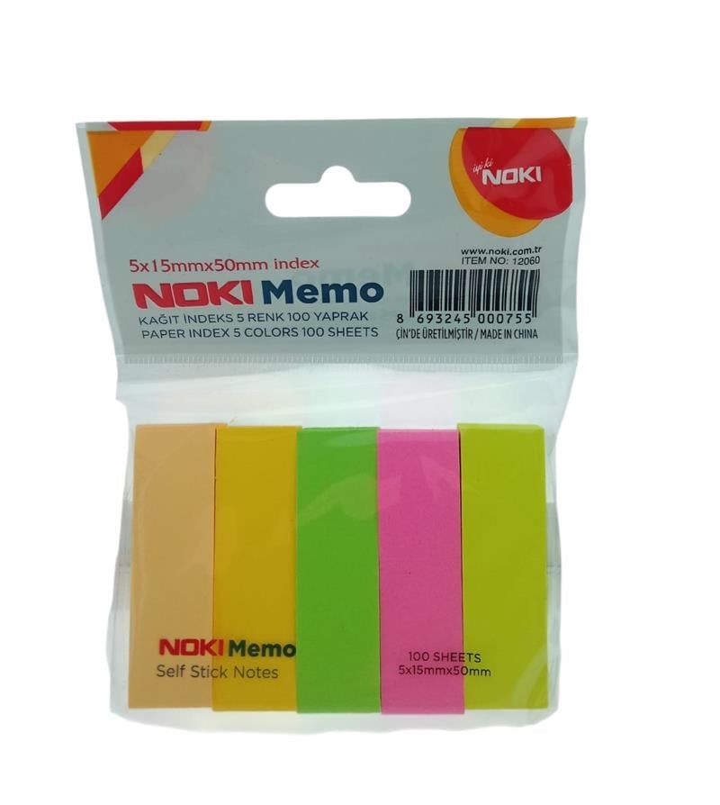 Noki Memo Kağıt İndeks 5 Renk 100 Yp 12060