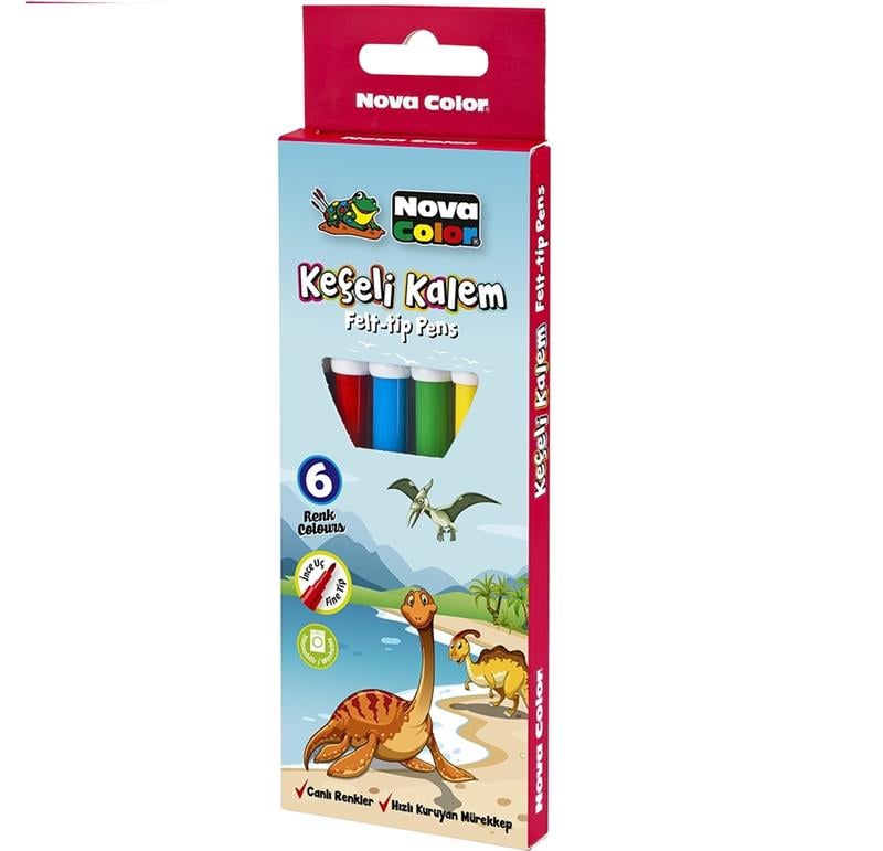 Nova Color Keçeli Kalem 6'lı Set