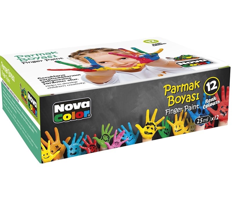 Nova Color Parmak Boyası 12 Renk Takım