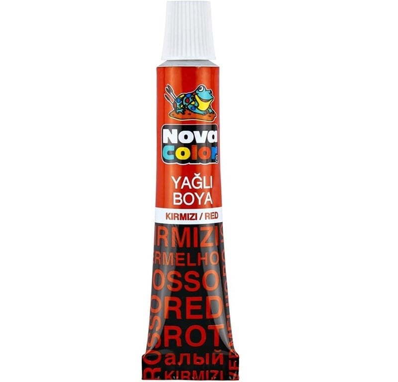 Nova Color Yağlı Boya 12 Adet Tüp Kırmızı