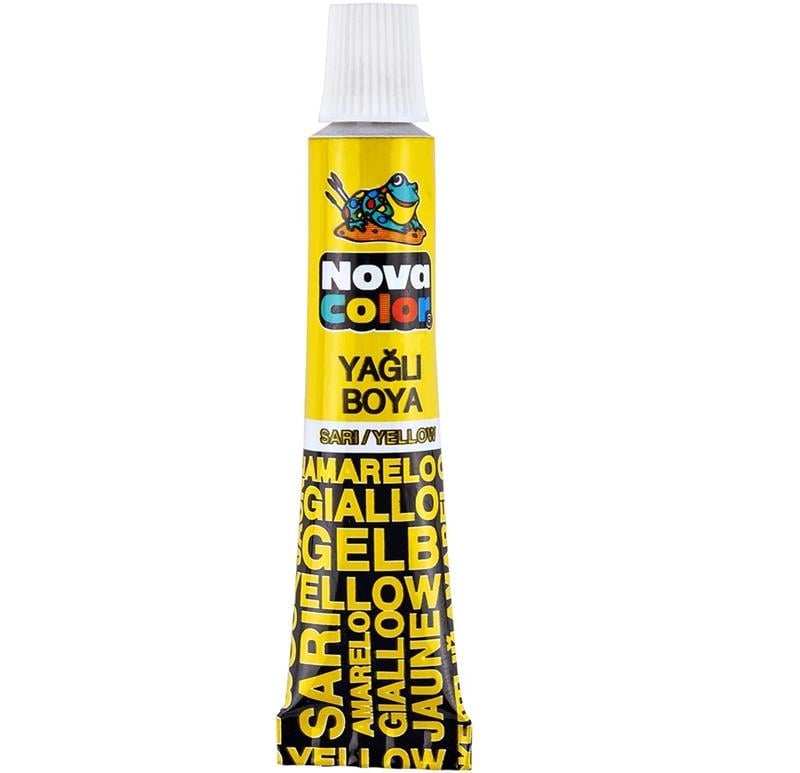 Nova Color Yağlı Boya 12 Adet Tüp Sarı 