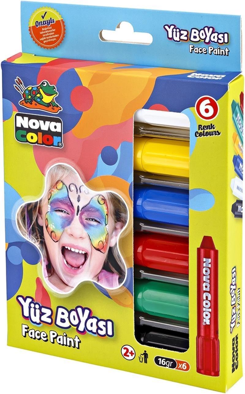 Nova Color Yüz Boyası 6 Renk Set