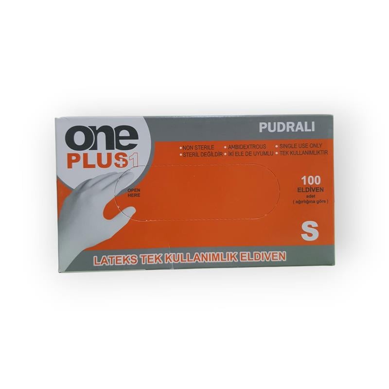 Oneplus Muayene Eldiveni Latex Pudralı 100’lü Small