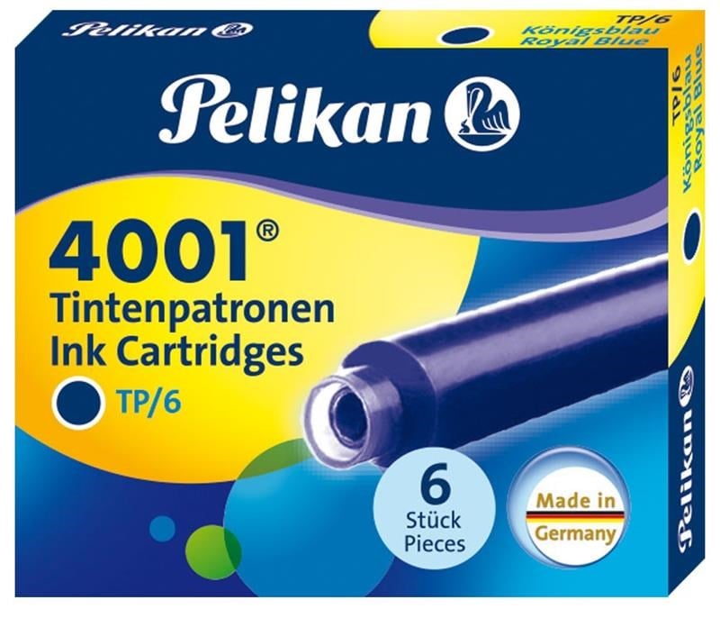 Pelikan Refil 4001 Dolma Kalem Küçük Royal Mavi 6'lı