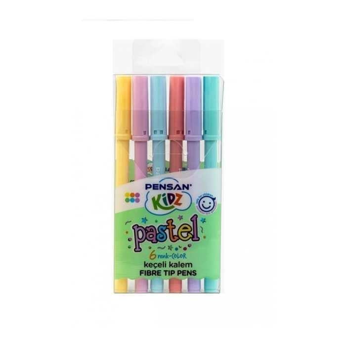Pensan Kidz Pastel 6 Renk Keçeli Kalem