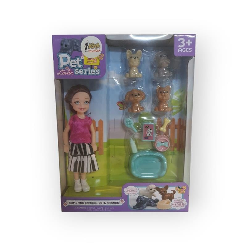 PET SERİES BEBEK VE EVCİL HAYVAN SETİ 3+ YAŞ ÜZERİ 