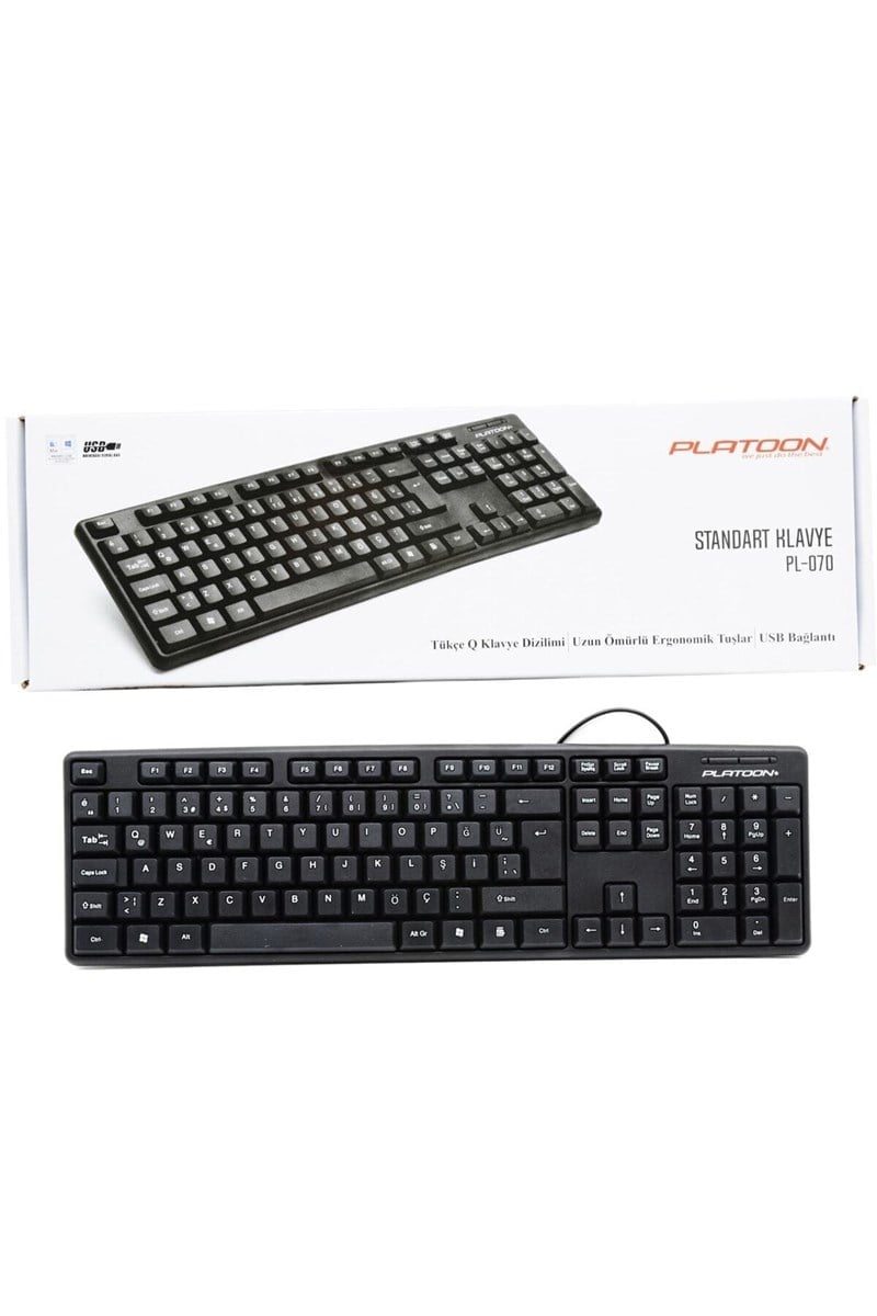 Platoon Pl-070 Standart Klavye Kablolu
