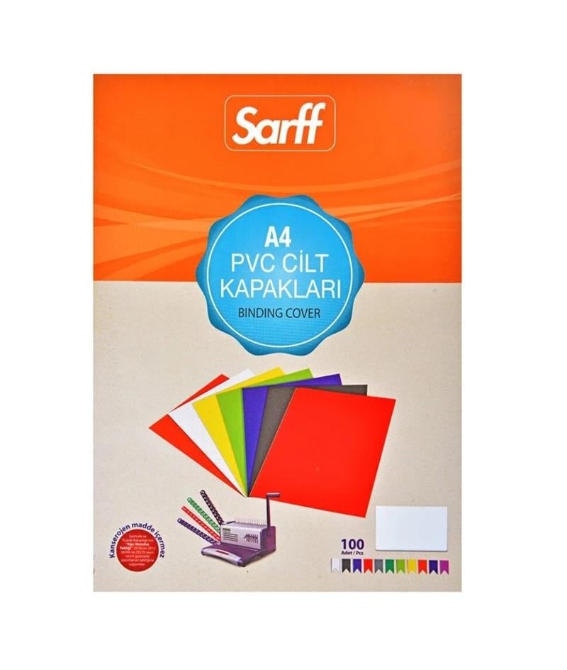 Sarff Cilt Kapağı Pvc 160 Mikron Şeffaf A4 100’lü Paket