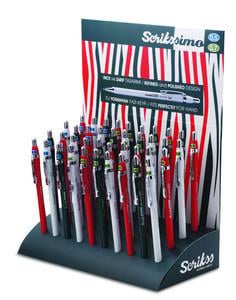 Scrikss Simo Mekanik Kurşun Kalem 05 ve 07 mm Renkli 40'li Stand