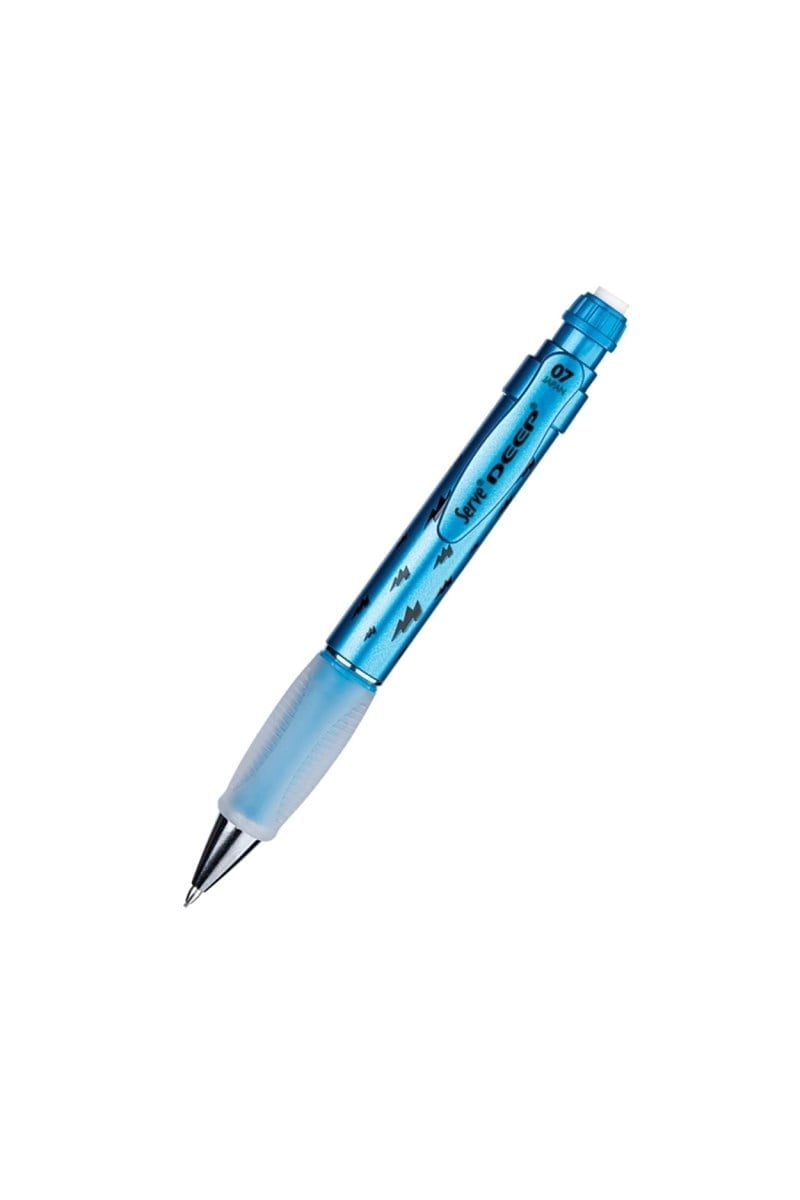 Serve Deep Uzay Versatil Kalem 0.7mm Metalik Mavi Şimşek
