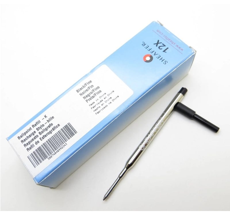 Sheaffer Tükenmez Kalem Yedeği Siyah Fine Refil 12'li Kutu