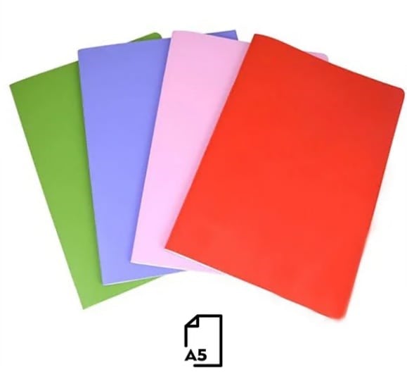 Simnote PP Kapaklı A5 Dikişli 80 Yaprak Kareli Defter 12'li Paket