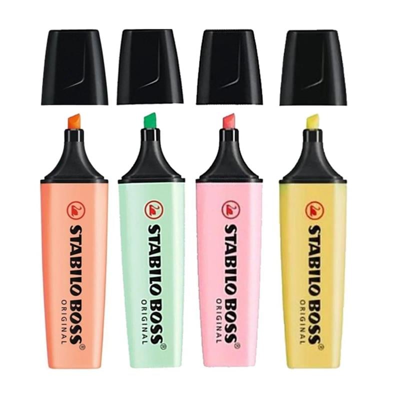 Stabilo Fosforlu Kalem Boss Orijinal 4’lü Pastel Set