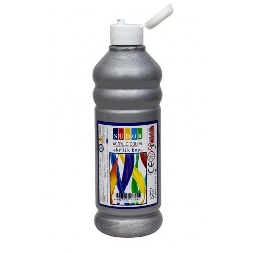 Südor Tek Renk Gümüş 500 Ml [sd1109] Akrilik Boya 