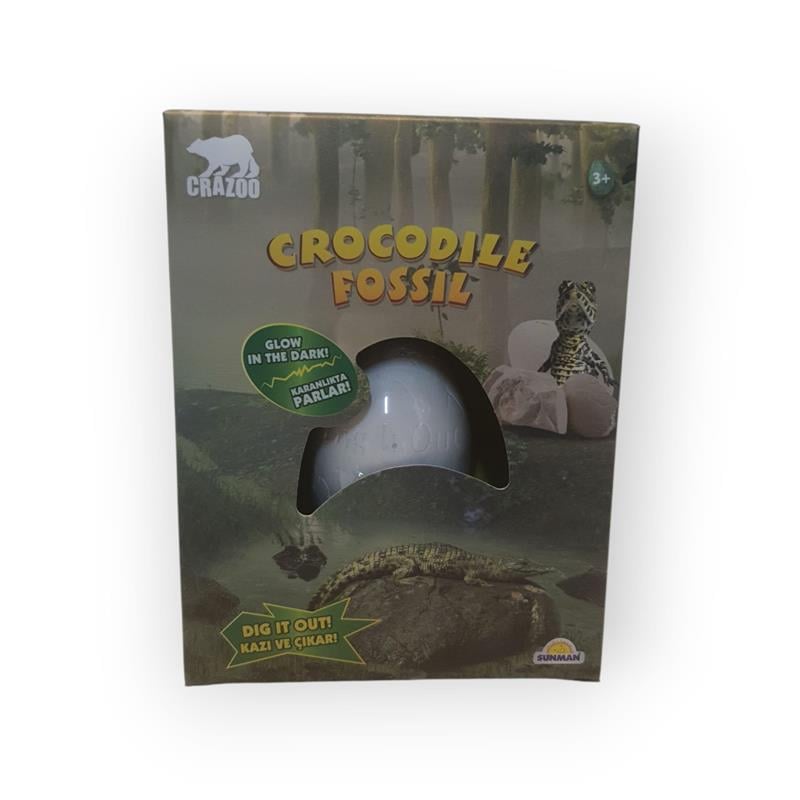 SUNMAN CROCODİLE FOSSİL KAZI SETİ KARANLIKTA PARLAYAN FOSİL