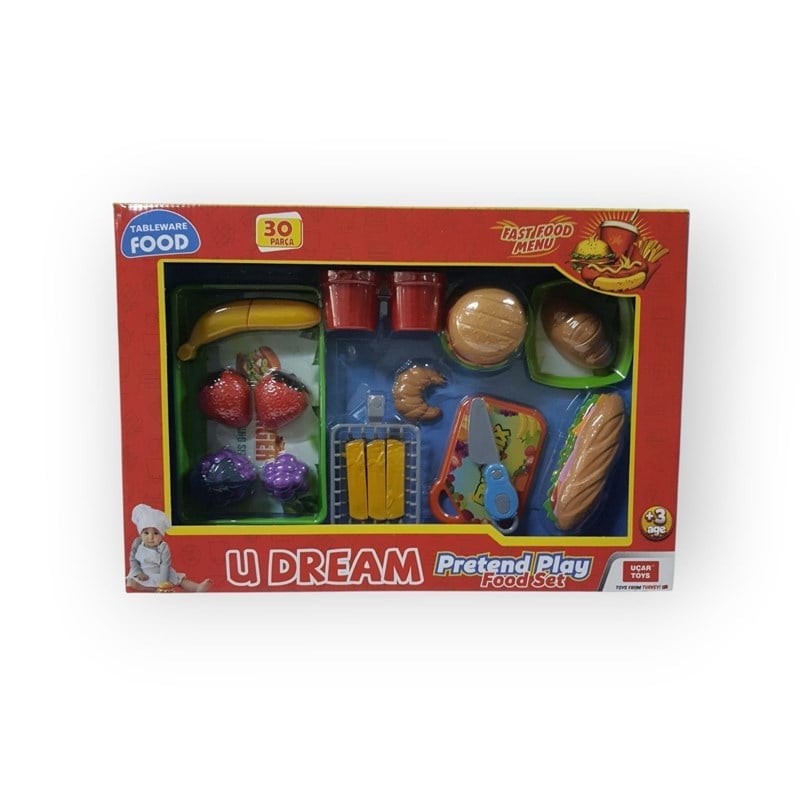 U DREAM 30 PARÇA FAST FOOD OYUN SETİ 