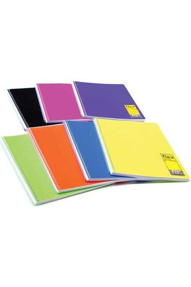 Umur Flex Spiralli Plastik Kapak A4 80 Yaprak Çizgili Defter 1 Adet