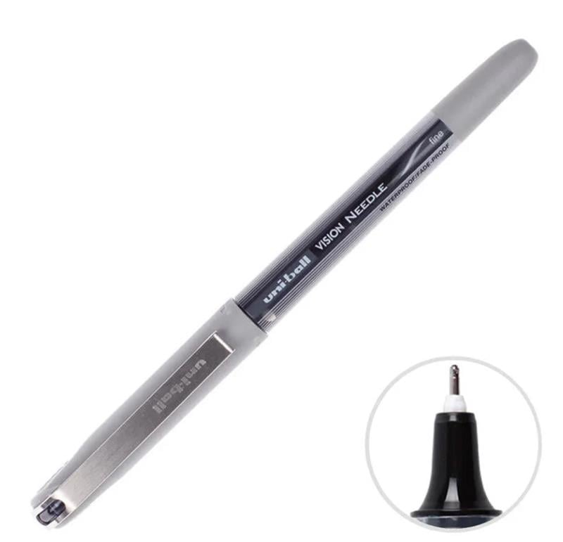 Uni Roller Kalem Vision Needle 0.7 İğne Uç Siyah