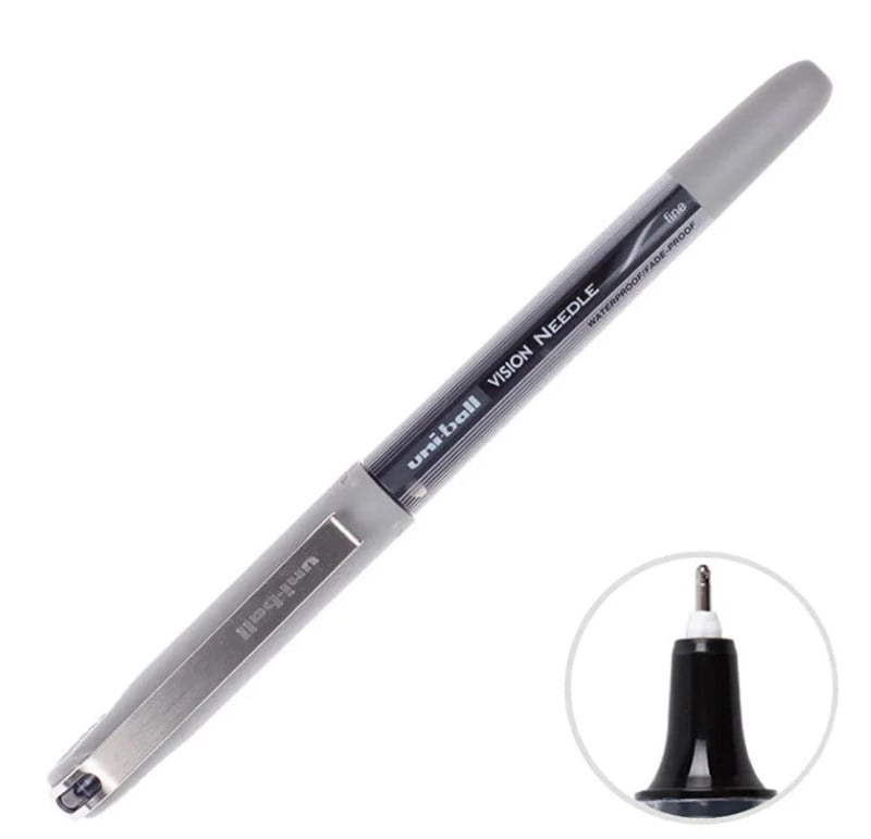 Uni Roller Kalem Vision Needle 0.7 İğne Uç Siyah