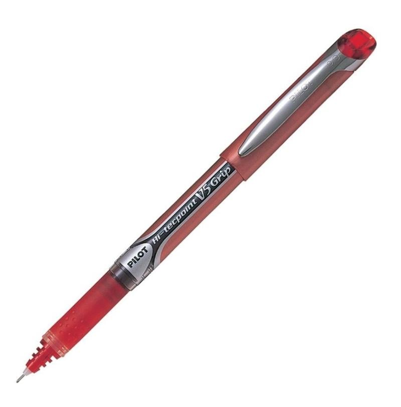 V5 Roller Kalem Grip Hi-tecpoint Kırmızı
