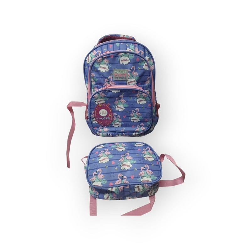 WADDELL KIDS OVAL DSN MOR FLAMİNGO BESLENME ÇANTASI HEDİYELİ İLKOKUL ÇANTASI 