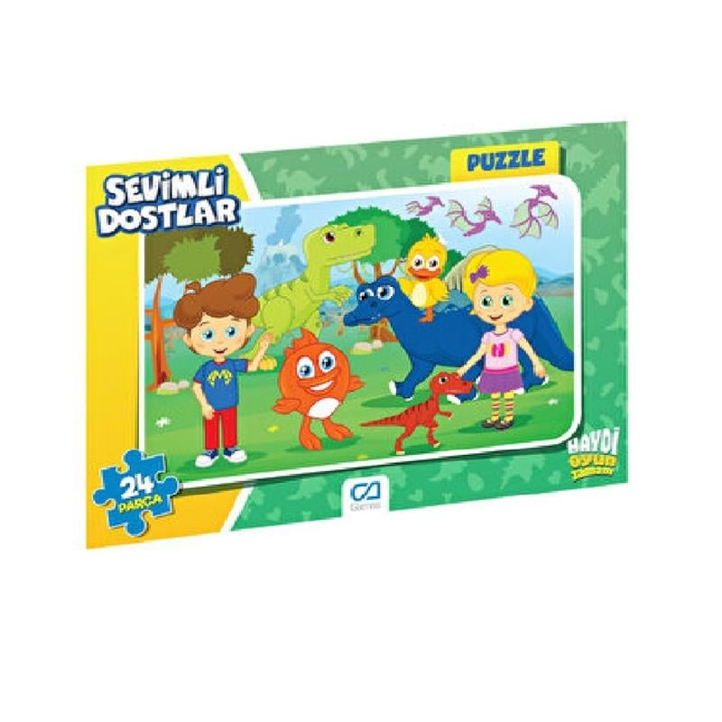 Yapboz- Ca.5121-5122 Sevımlı Dostlar Frame Puzzle 24