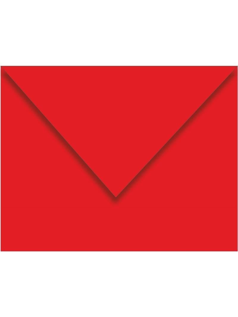 Zarf Davetiye Renkli Kırmızı 130x180 mm 80 gr 500'lü Kutu