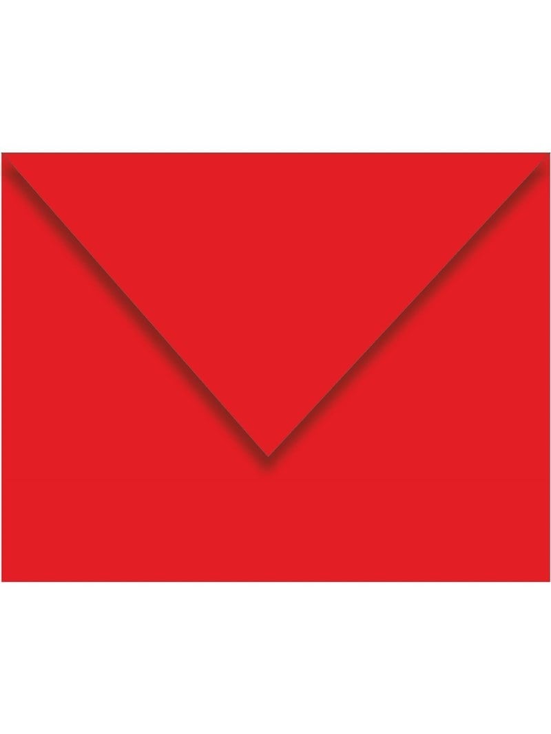 Zarf Davetiye Renkli Kırmızı 130x180 mm 80 gr 500'lü Kutu