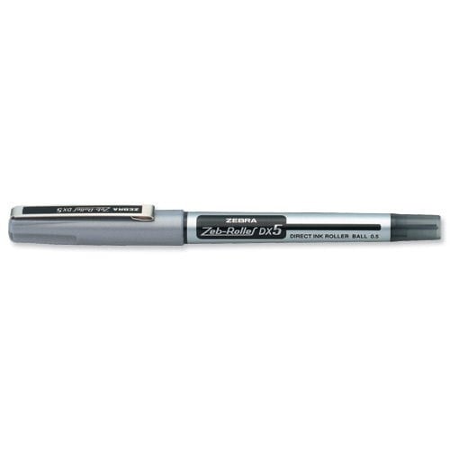 Zebra Dx-5 İğne Uçlu 0.5mm Siyah Roller Kalem 1 Adet