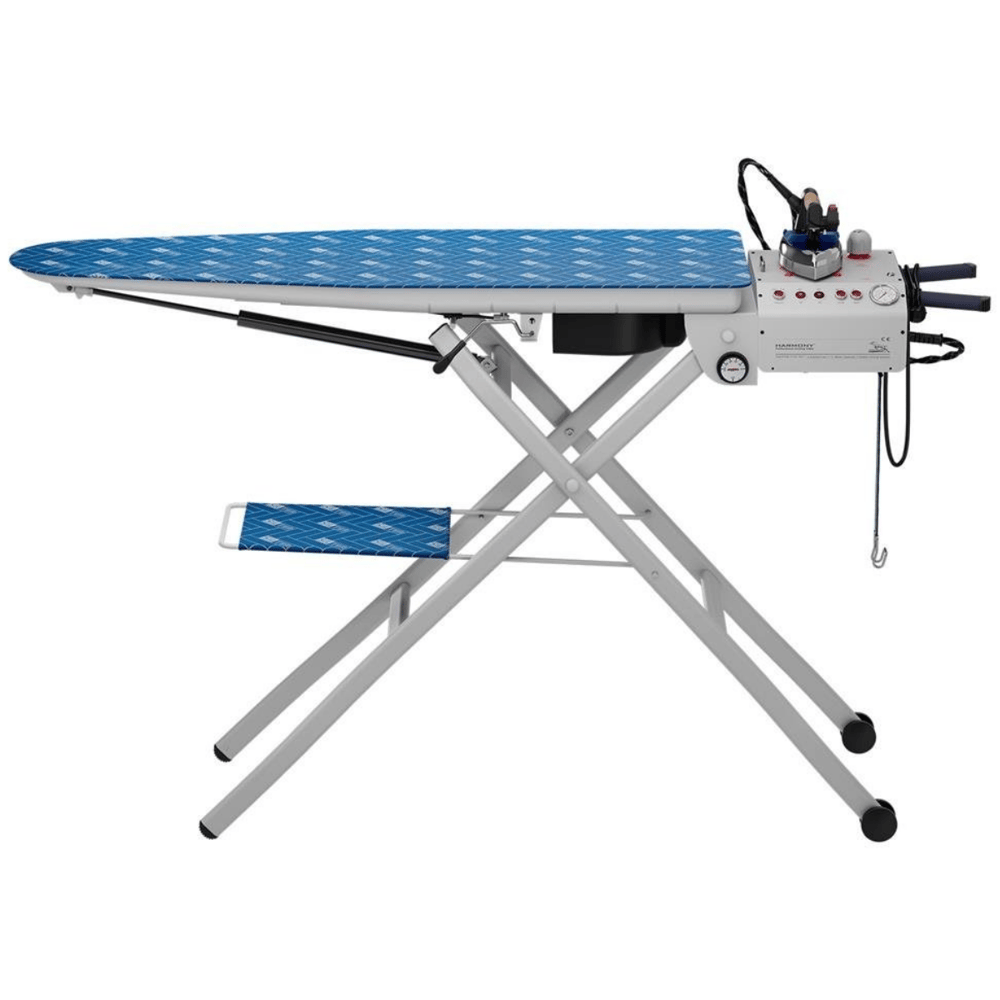 Harmony SM/PSA 2101 AD Katlanabilir Kazanlı ve Fanlı Ütü Masası – 1 Lt Dar Tip, Amortisörlü Profesyonel Model