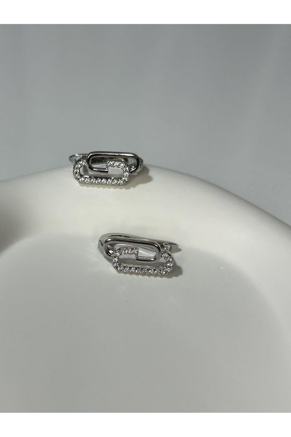 Zirkon Taşlı Silver Küpe