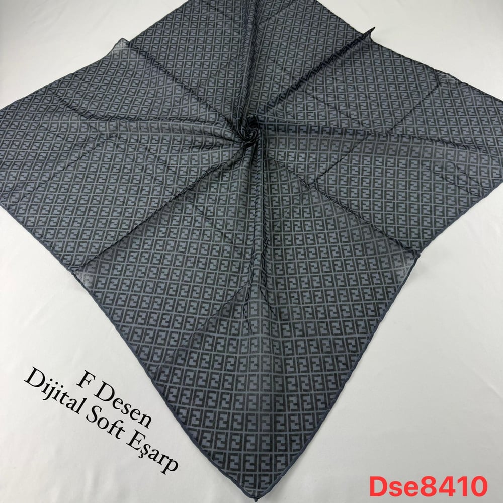 F Desen El Dikişli Soft Eşarp