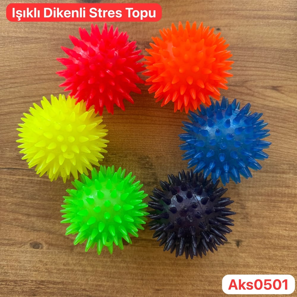 Işıklı Dikenli Stres Topu
