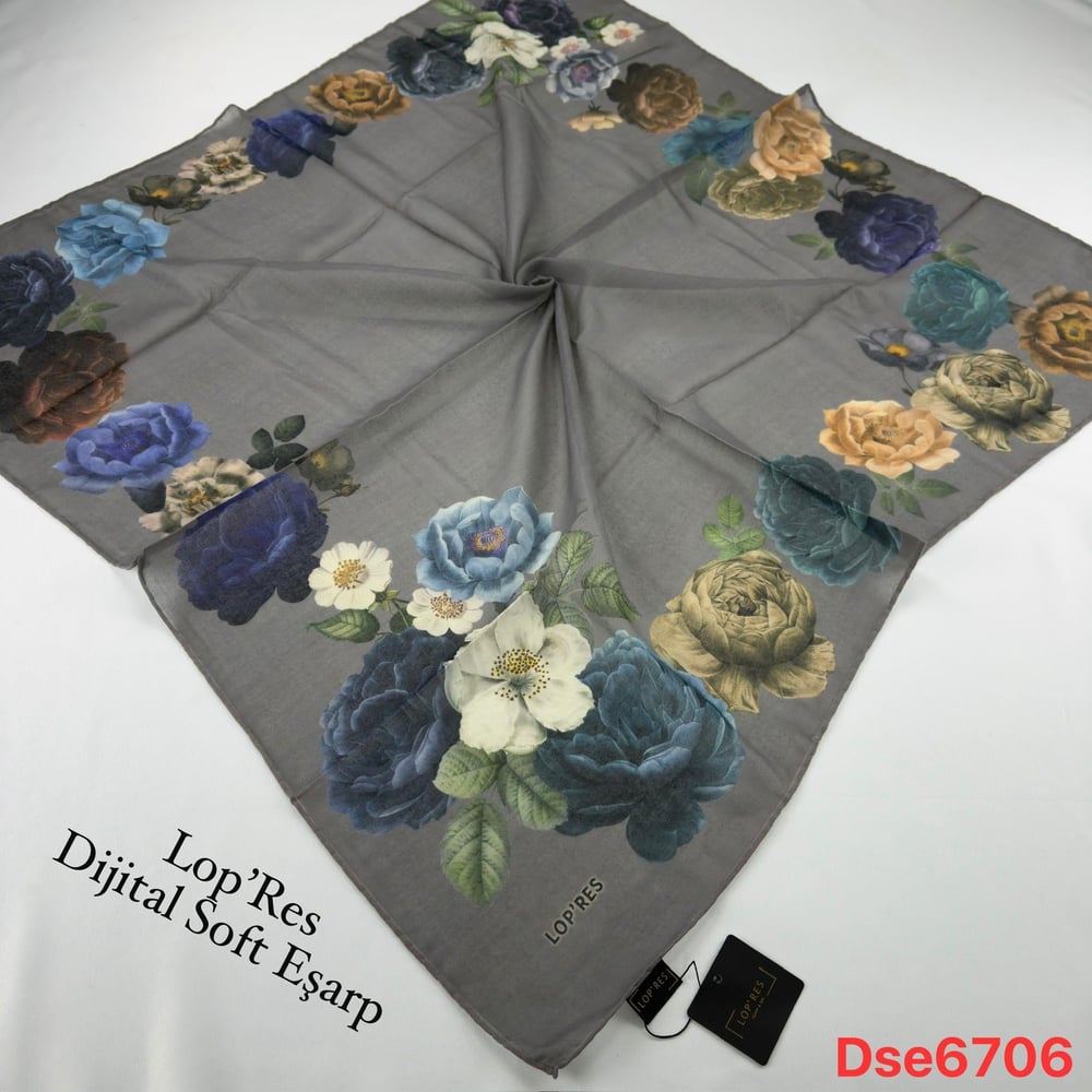 K-1046 Lopres El Dikişli Soft Eşarp