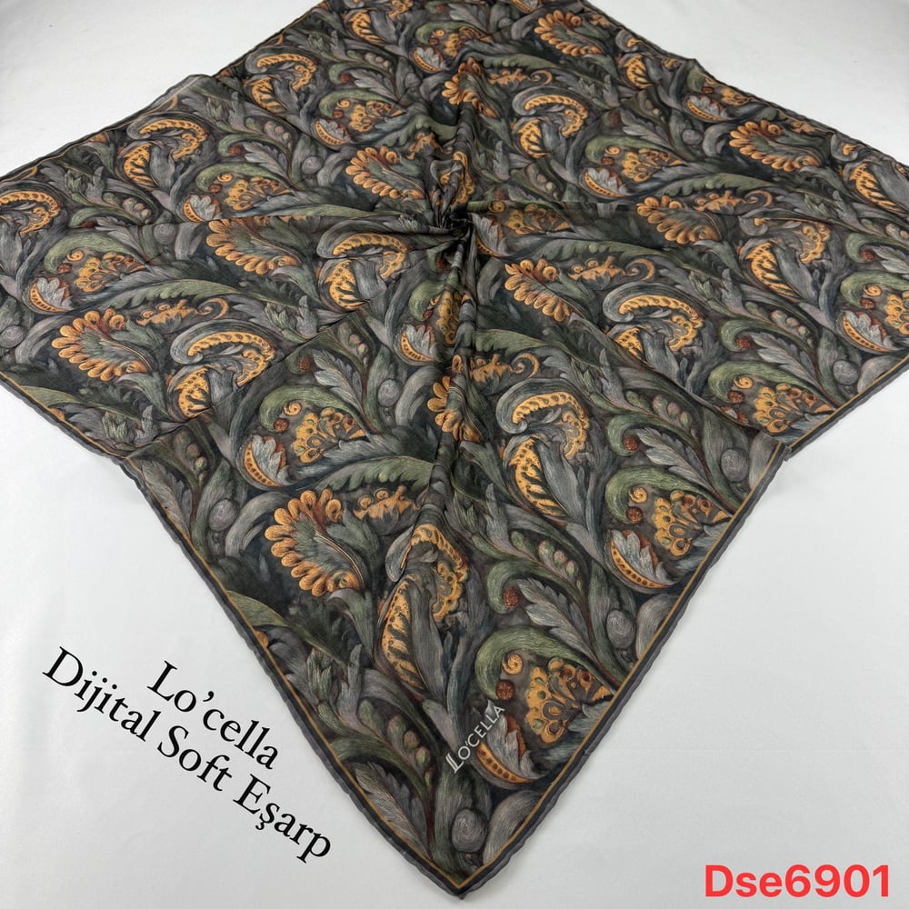 K-1060 Locella El Dikişli Soft Eşarp