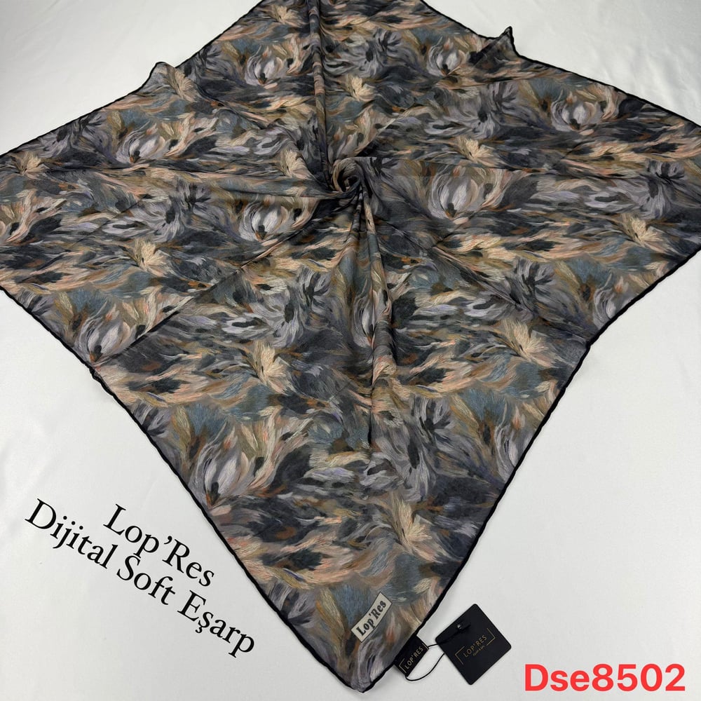 K-1129 Lopres El Dikişli Soft Eşarp