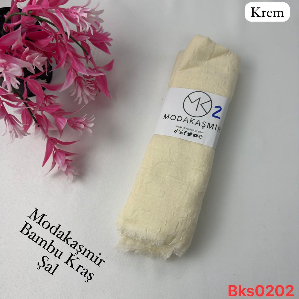 L-56 Modakaşmir Bambu Kraş Şal