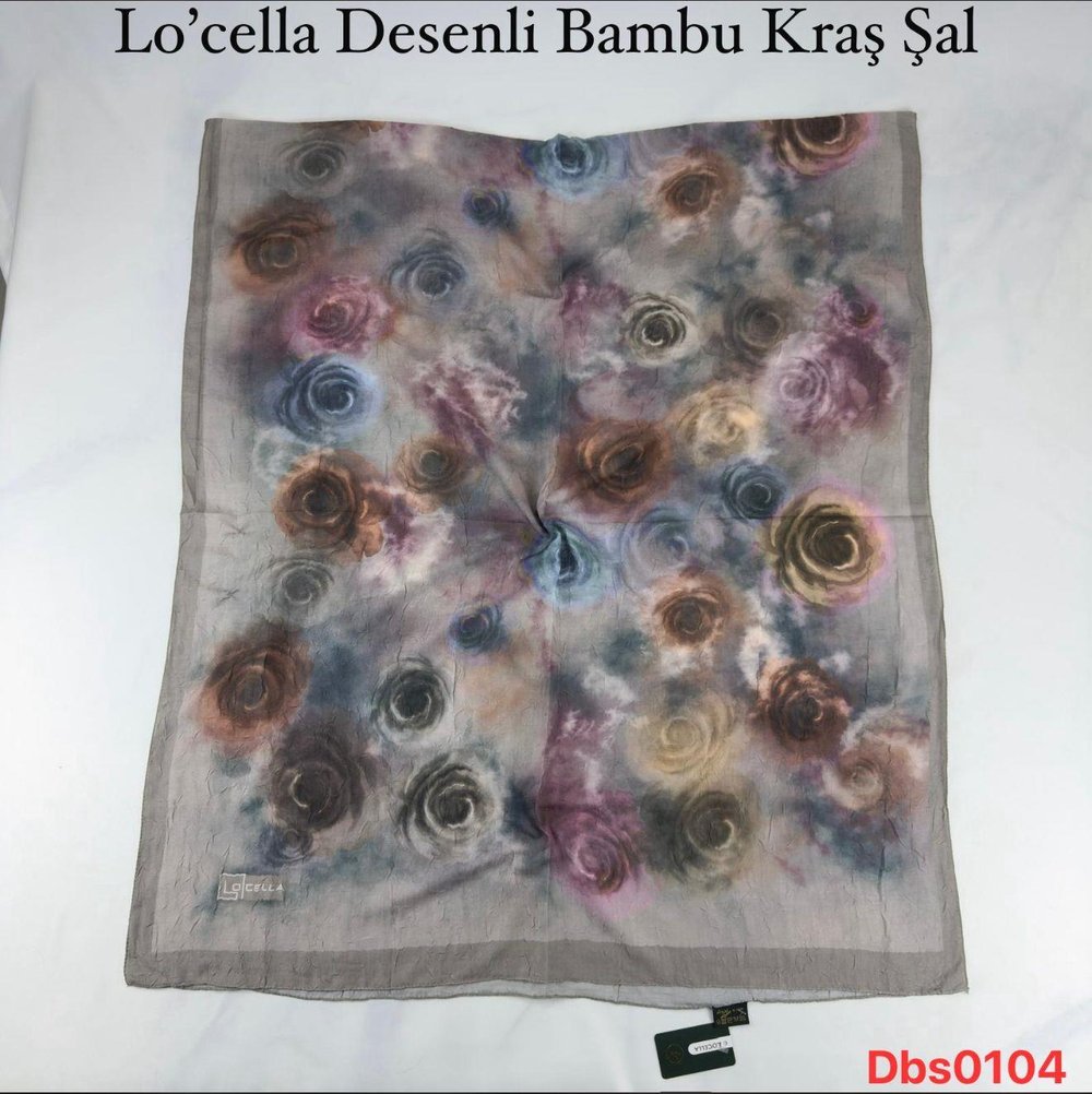 Locella Desenli Bambu Kraş Şal
