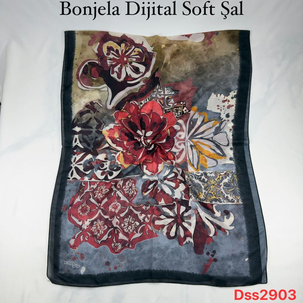 N-385 Bonjela Dijital Soft Şal