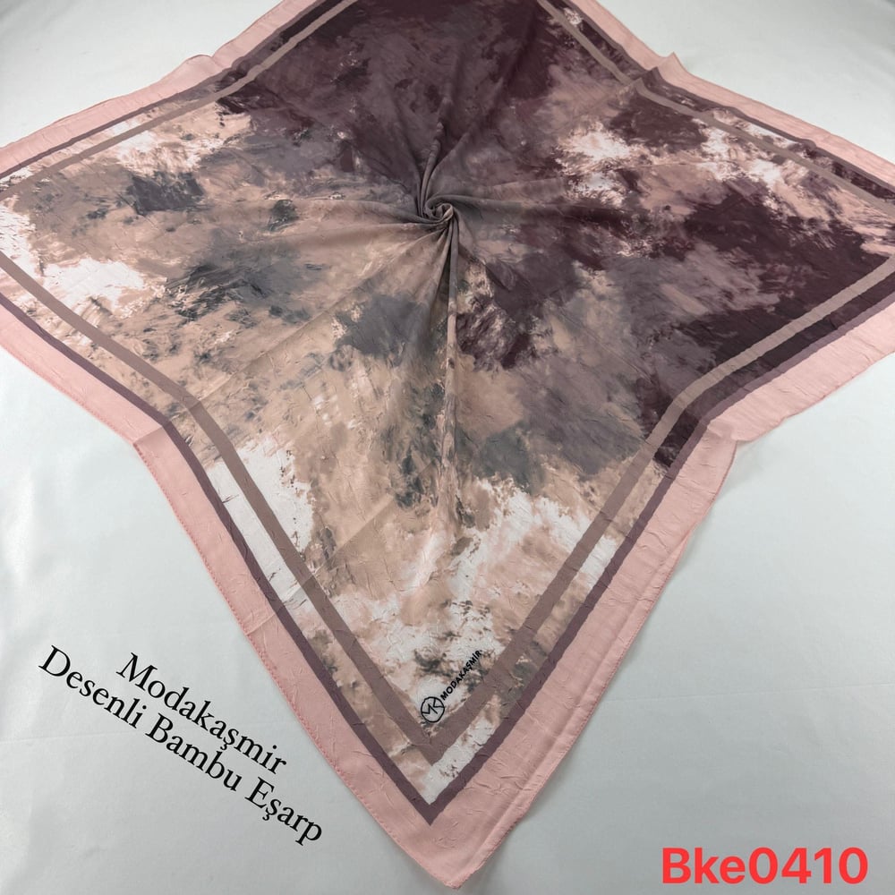 U-70 Modakaşmir Desenli Bambu Eşarp