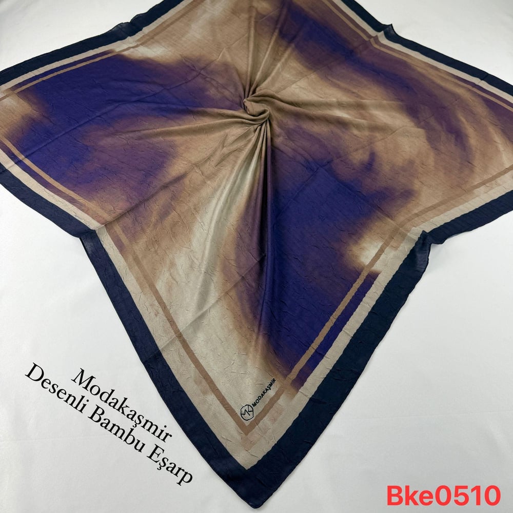 U-89 Modakaşmir Desenli Bambu Eşarp