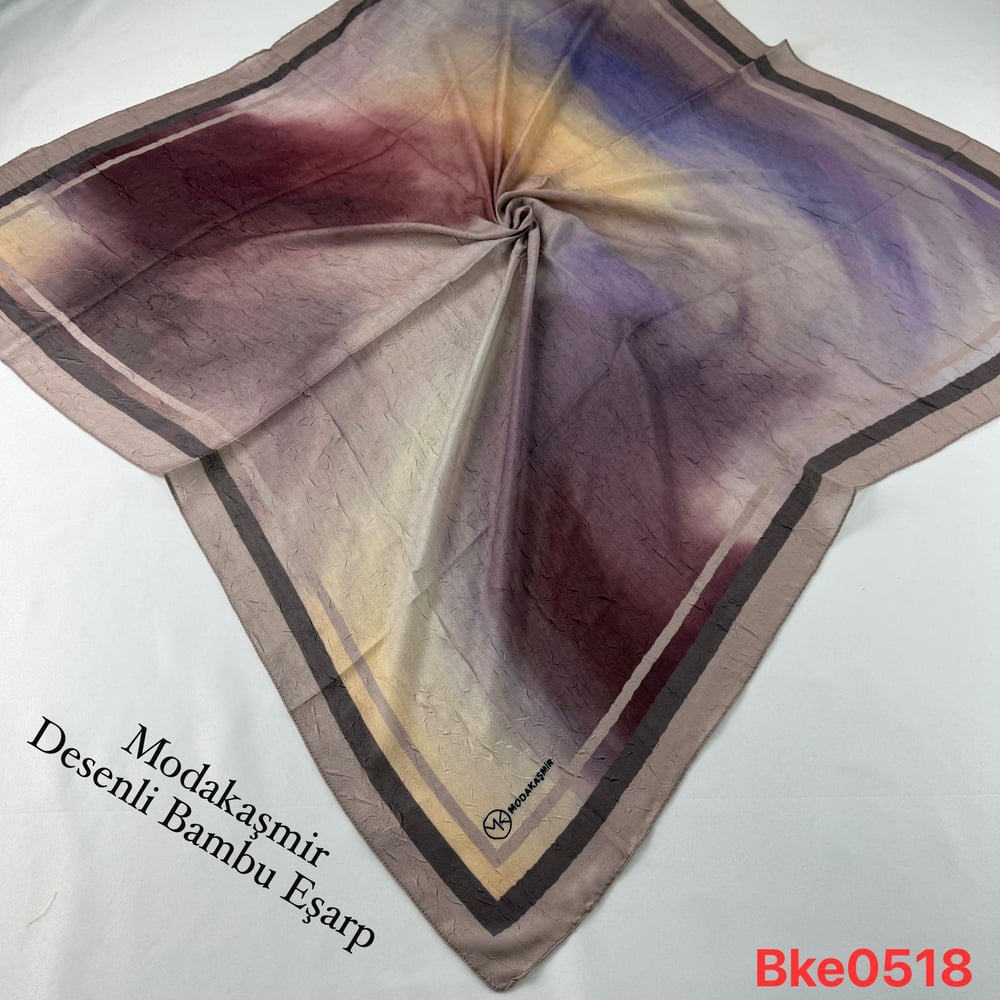 U-97 Modakaşmir Desenli Bambu Eşarp