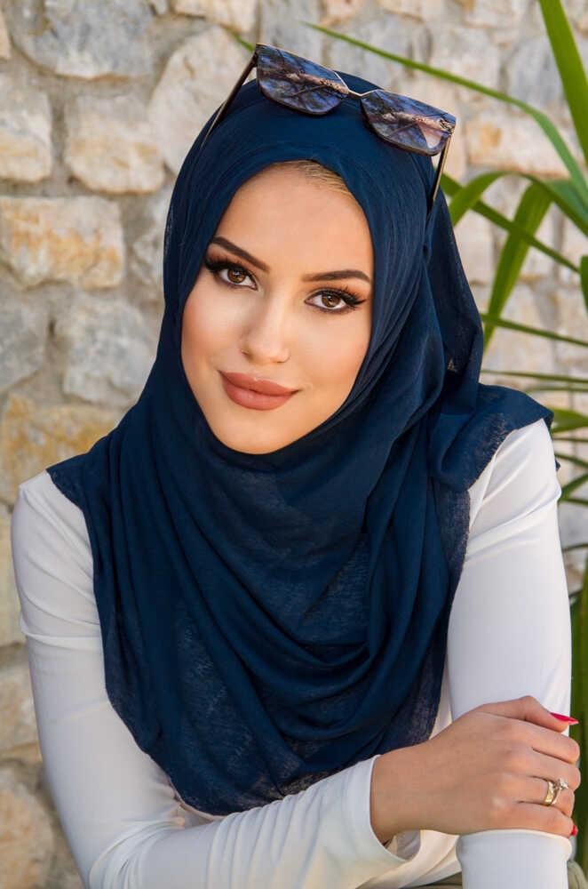 Lacivert Double Şal